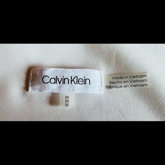 CALVIN KLEIN Womens Bell Sleeve Casual Top (M) - Picture 5 of 5